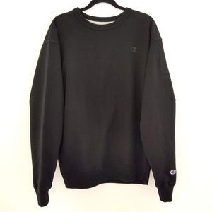 Champion Boxy Fit Black Logo Sweatshirt